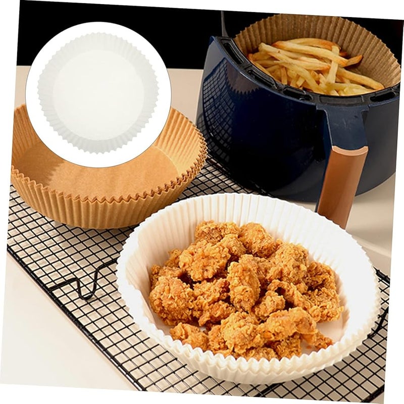 DECHOUS 50 Pcs Non Stick Parchment Paper Liners For Air Fryer Oven Baking - Image 3